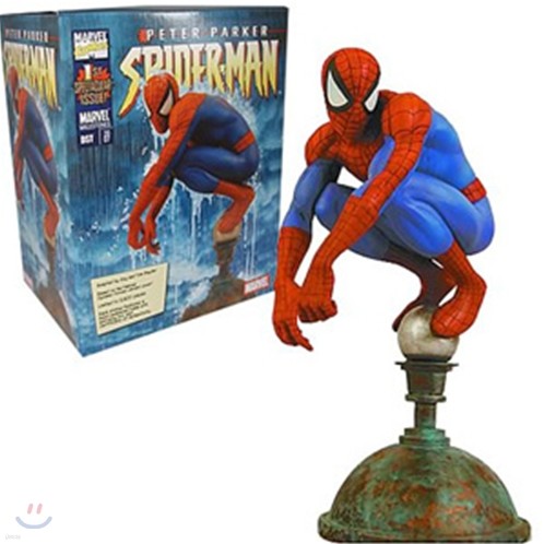 ̴ : Marvel Milestones Spider-Man Flagpole Statue