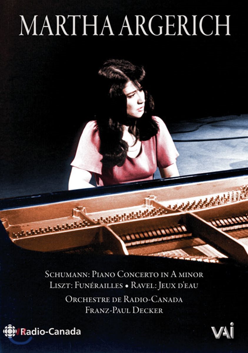 Martha Argerich 마르타 아르헤리치 - 슈만: 피아노 협주곡 / 리스트: 장송곡 / 라벨: 물의 유희 [DVD]