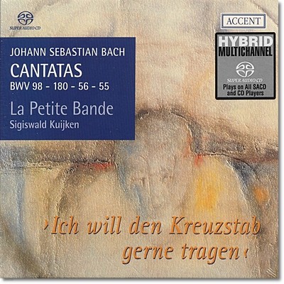 Sigiswald Kuijken : ĭŸŸ  1 98, 180, 56, 55 (Bach : Cantatas Vol.1) 