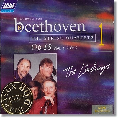 베토벤 : 현악 사중주 1, 2, 3번 op.18-1, 2, 3 - 린지 사중주단