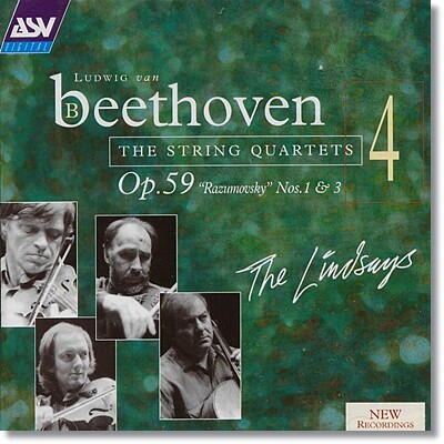 베토벤 : 현악 사중주 op.59 라주모프스키 1, 3번 - 린제이 사중주단