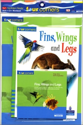 Four Corners Early #28 : Fins, Wings and Legs (Book+CD+Workbook)