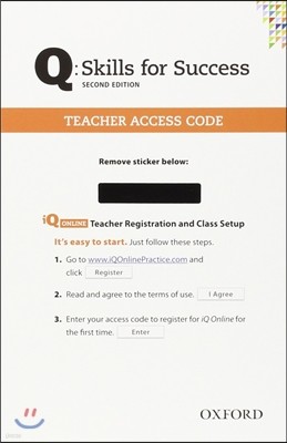 Q Skills for Success: Teacher iQ Online Access Card