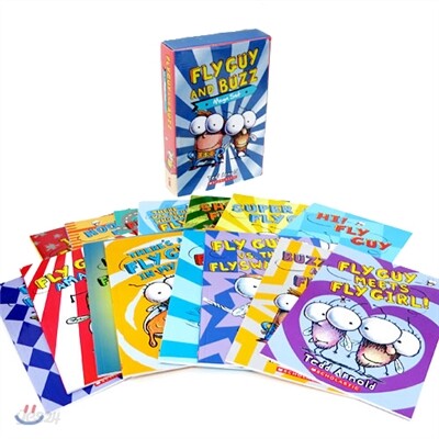플라이 가이 원서 페이퍼백 15권 메가 세트 (CD 미포함) : Fly Guy and Buzz Mega 15 Books Set