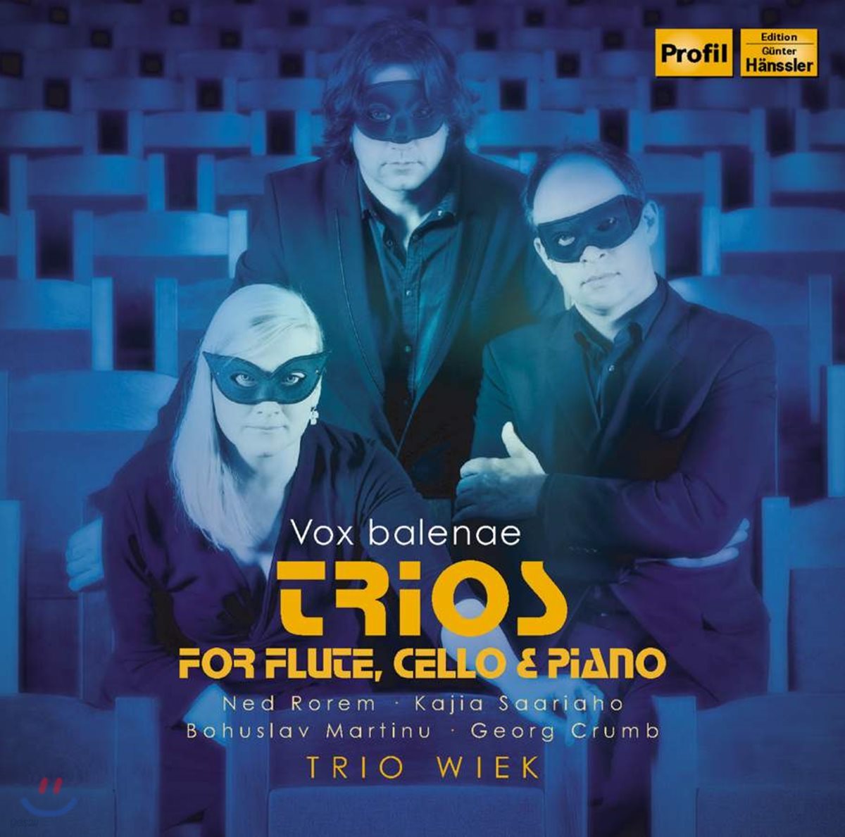 Trio Wiek 플루트, 첼로, 피아노를 위한 삼중주 (Vox Balenae - Ned Rorem / Kaija Saariaho / Bohuslav Martinu / George Crumb: Trios for Flute, Cello &amp; Piano) 트리오 비크