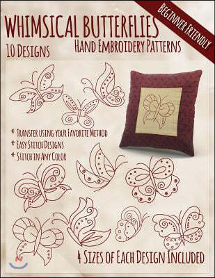Whimsical Butterflies Hand Embroidery Patterns