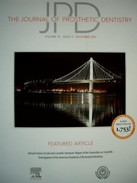 JPD The Journal of Prosthetic Dentistry Volume 114 Issue 6 December 2015