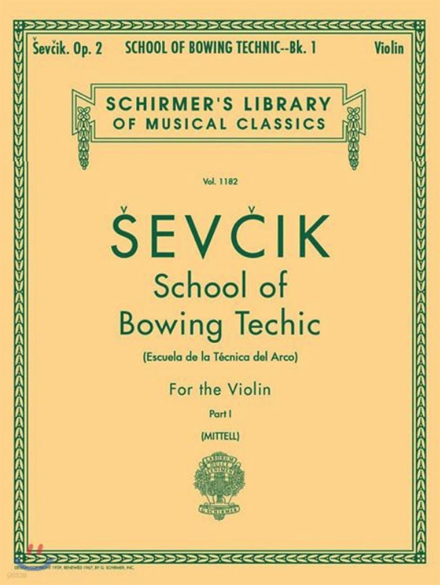 School of Bowing Technics, Op. 2 - Book 1: Schirmer Library of Classics Volume 1182 Violin Method