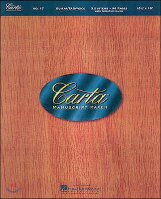 Carta Manuscript Paper No. 17 - Guitar