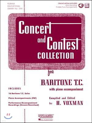 Rubank Pubns Concert and Contest Collection for Baritone T.C. (Book/Online Media)