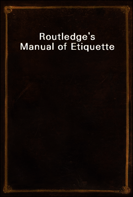[전자책] Routledge's Manual of Etiquette - 예스24