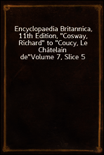 Encyclopaedia Britannica, 11th Edition, 
