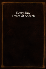 Every-Day Errors of Speech