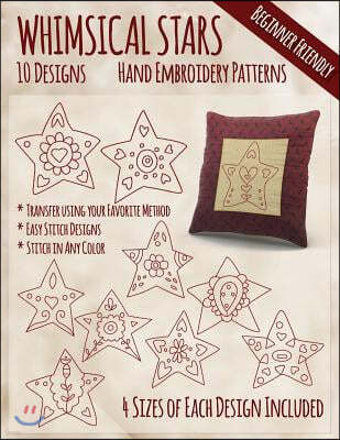 Whimsical Stars Hand Embroidery Patterns