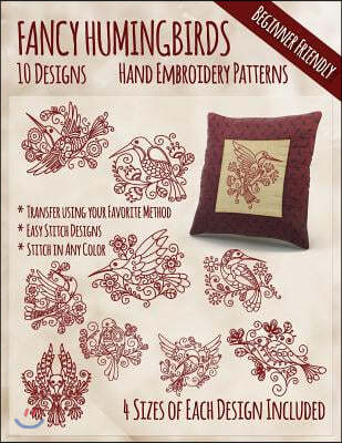 Fancy Hummingbirds Hand Embroidery Patterns