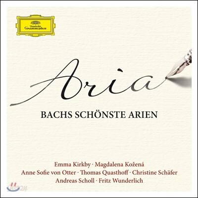 가장 아름다운 바흐 아리아 (Aria - Bachs Schonste Arien) 엠마 커크비, 막달레나 코체나, 토마스 크바스토프, 안네 소피 폰 오터, 안드레아스 숄 외
