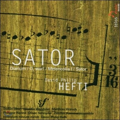 다비드 필립 헤프티: 클라리넷 협주곡 '사토르' (David Philip Hefti: Sator, Diarium, O Star, Melencolia I)