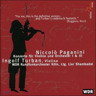 Ingolf Turban İϴ: ̿ø ְ 1, 3 (Paganin: Violin Concertos Op.6 MS21, MS50)