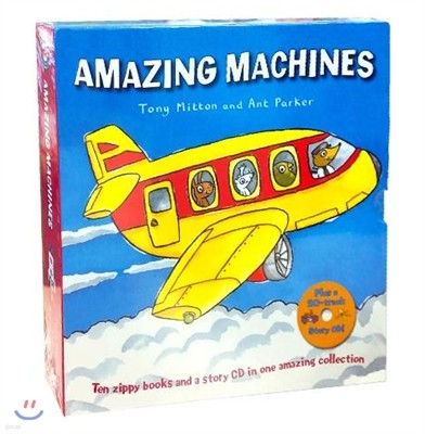 Amazing Machines 10 Book Box [with CD]