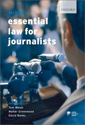 Mcnae's Essential Law for Journalists, 19/E