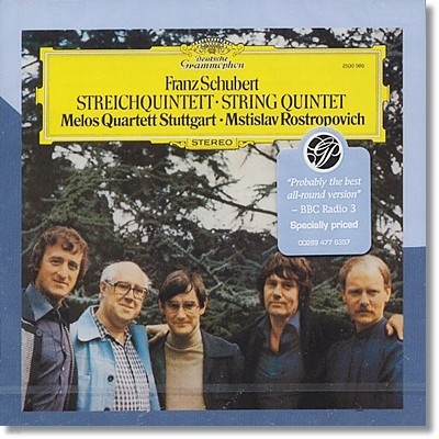 Melos Quartett / Mstislav Rostropovich 슈베르트: 현악 오중주 (Schubert: String Quintet in C major, D956)