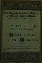 A Supplication for the Beggars
