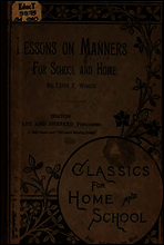 Lessons on Manners for School and Home Use