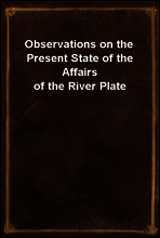 Observations on the Present State of the Affairs of the River Plate