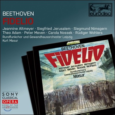 Jeannine Altmeyer / Siegfried Jerusalem / Kurt Masur 베토벤: 오페라 '피델리오' (Beethoven: Fidelio) 지아닌 알트마이어, 지그프리트 예루살렘, 쿠르트 마주어