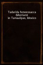 Tadarida femorosacca (Merriam) in Tamaulipas, Mexico