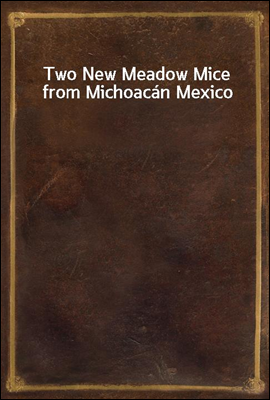 Two New Meadow Mice from Michoacan Mexico