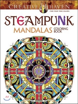 Creative Haven Steampunk Mandalas Coloring Book