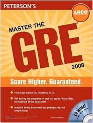 Peterson's Master the GRE 2008 with CD-ROM