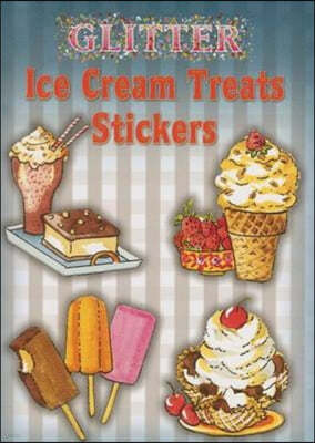 Glitter Ice Cream Treats Stickers