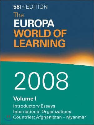 Europa World of Learning 2008