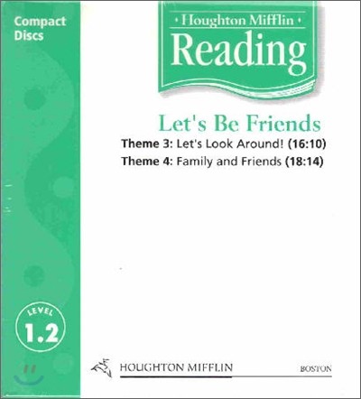 [Houghton Mifflin Reading] Grade 1.2 Let's Be Friends : Audio CD (2005 Edition)