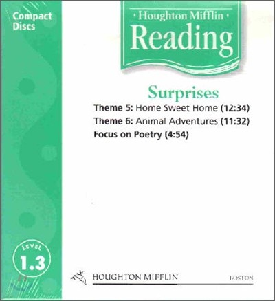 [Houghton Mifflin Reading] Grade 1.3 Surprises : Audio CD (2005 Edition)