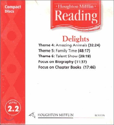 [Houghton Mifflin Reading] Grade 2.2 Delights : Audio CD (2005 Edition)