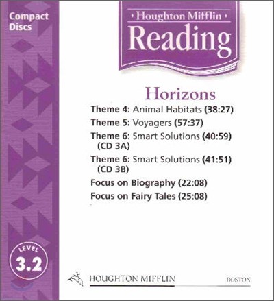 [Houghton Mifflin Reading] Grade 3.2 Horizons : Audio CD (2005 Edition)