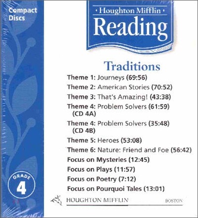 [Houghton Mifflin Reading] Grade 4 Traditions : Audio CD (2005 Edition)