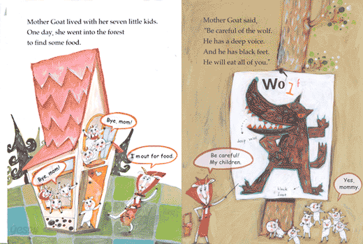 The Seven Little Kids and the Wolf / Old Mr. Lump