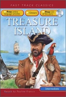 Fast Track Classics Intermediate : Treasure Island (Paperback & CD Set)
