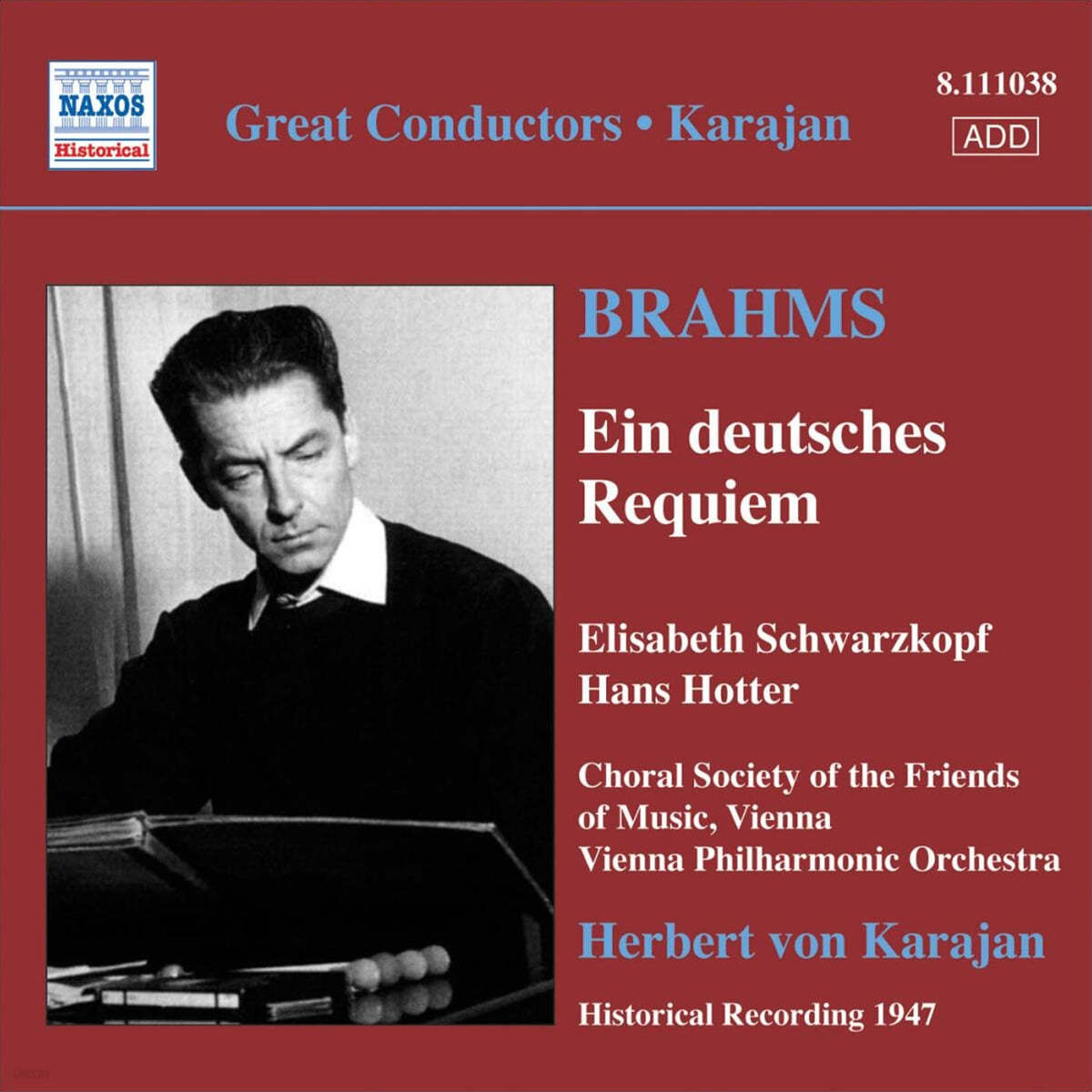 Herbert von Karajan 브람스: 독일 레퀴엠 - 카라얀 (Brahms: Ein Deutsches Requiem op.45) 