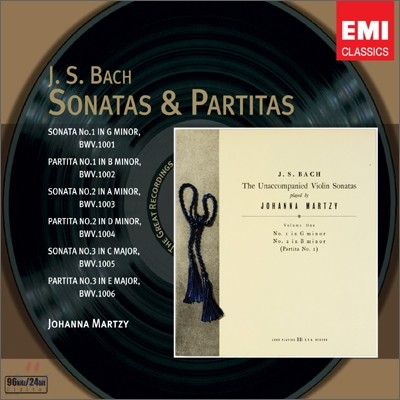 바흐 : 무반주 바이올린 소나타와 파르티타 - 요한나 마르치