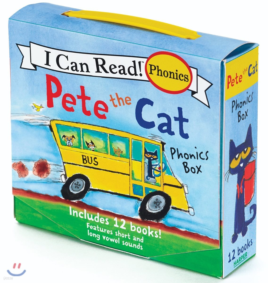 Pete the Cat 12-Book Phonics Fun!: Includes 12 Mini-Books Featuring Short and Long Vowel Sounds