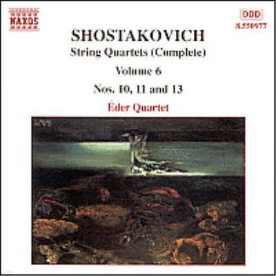 Ÿںġ :   (Shostakovich : String Quartets Vol.6 - No.10 Op.118, No.11 Op.122, No.13 Op.138)(CD) - Eder Quartet