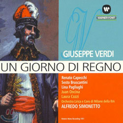 Verdi : Un Giorno di Regno : CapecchiBruscantiniPagliughiOncinaCozziAlfredo Simonetto