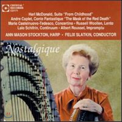 Ann Mason Stockton 하프 협주곡과 독주곡집 (Nostalgique - McDonald / Andre Caplet / Albert Roussel)
