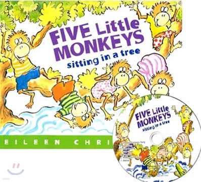 [ο]Five Little Monkeys Sitting in a Tree (Board Book & CD Set)