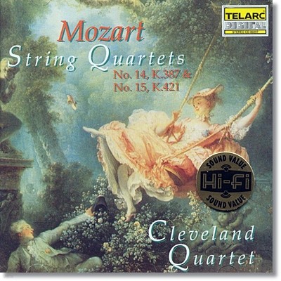 Cleveland Quartet Ʈ:   14 `` 15 - Ŭ ִ (Mozart: String Quartet No.14 No.15)